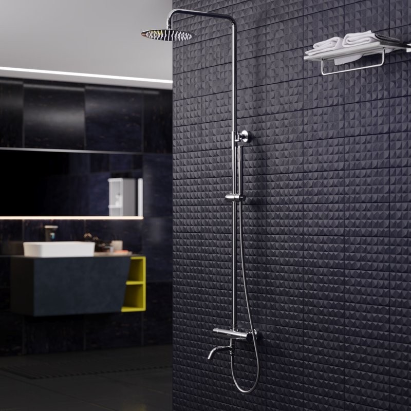 Душевая стойка Berges Kalisto 3R 075021 хром