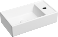 Раковина маленькая в туалет Ceramicanova Element CN6051LMW белый матовый
