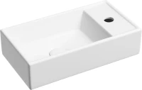 Раковина маленькая в туалет Ceramicanova Element CN6051LMW белый матовый
