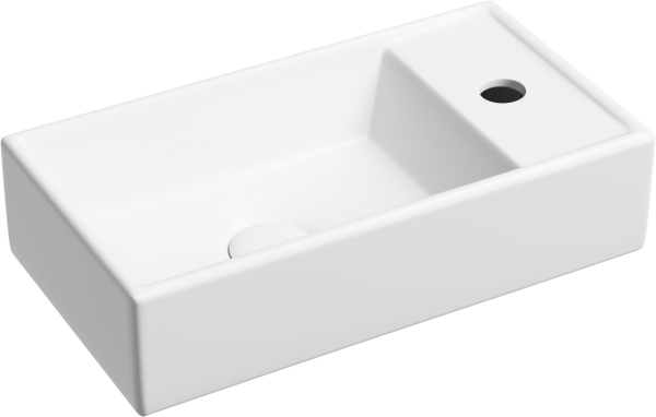 Раковина маленькая в туалет Ceramicanova Element CN6051LMW белый матовый