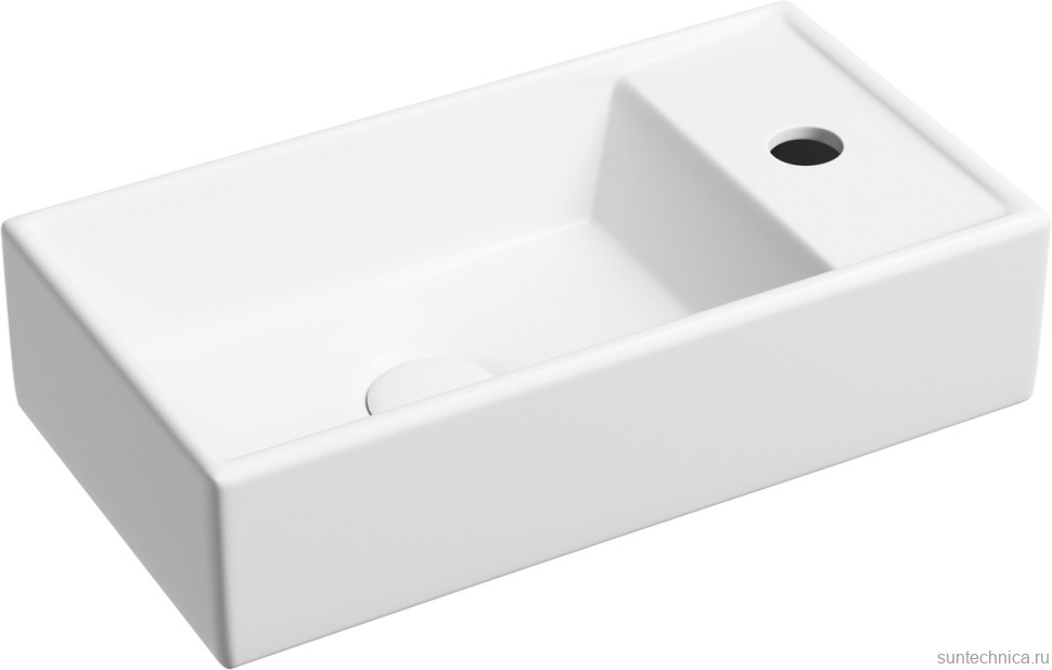 Раковина маленькая в туалет Ceramicanova Element CN6051LMW белый матовый