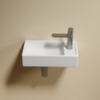 Раковина маленькая в туалет Ceramicanova Element CN6051LMW белый матовый