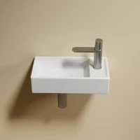Раковина маленькая в туалет Ceramicanova Element CN6051LMW белый матовый