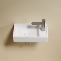 Раковина маленькая в туалет Ceramicanova Element CN6051LMW белый матовый