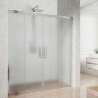 Душевая дверь в нишу Kubele DE019 D4-MAT-CH 135 см, профиль хром