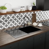 Комплект Мойка Mixline Pro 552923 R черный графит + Измельчитель KUCHENSTERN Muhle