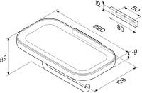 Держатель для туалетной бумаги AM.PM Func A8F341400 с полкой для телефона, хром Держатель для туалетной бумаги AM.PM Func A8F341400 с полкой для телефона, хром
