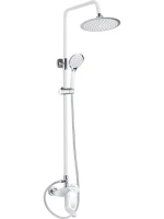 Душевая стойка Shevanik S9836F белый, хром
