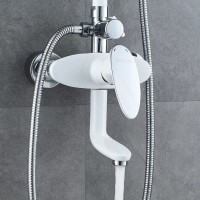Душевая стойка Shevanik S9836F белый, хром