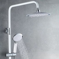 Душевая стойка Shevanik S9836F белый, хром