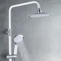 Душевая стойка Shevanik S9836F белый, хром