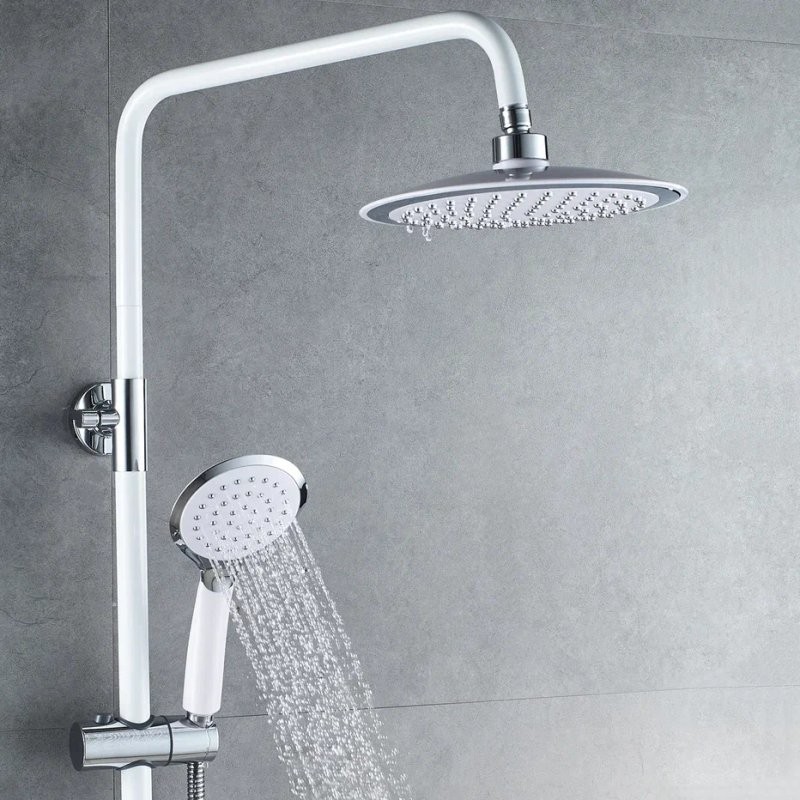 Душевая стойка Shevanik S9836F белый, хром
