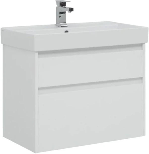 Тумба с раковиной Aquanet Nova Lite 75 2 ящика