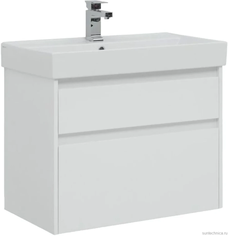 Тумба с раковиной Aquanet Nova Lite 75 2 ящика