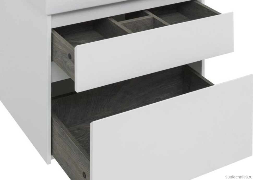 Тумба с раковиной Aquanet Nova Lite 75 2 ящика
