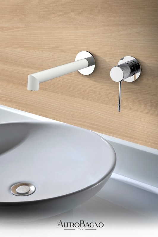 Смеситель для раковины AltroBagno Intento AltroBagnoIntento010504MW С ВНУТРЕННЕЙ ЧАСТЬЮ, матовый белый