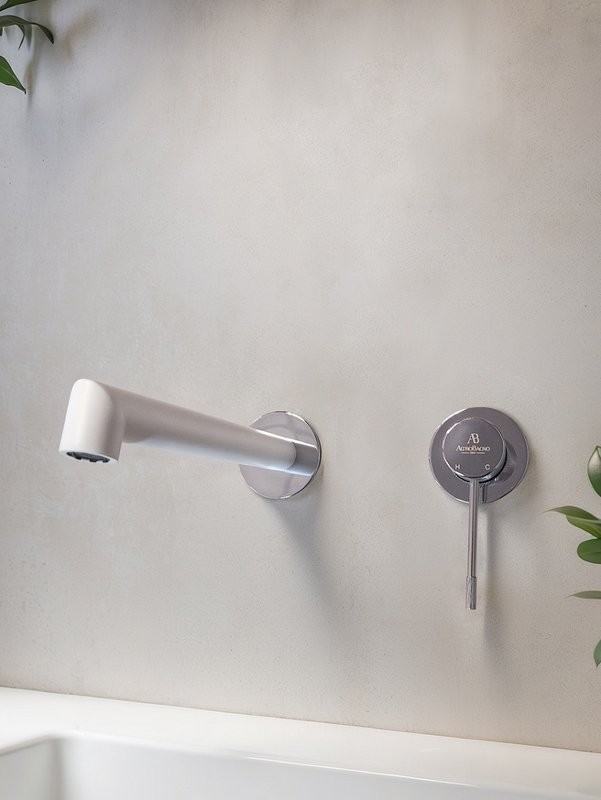 Смеситель для раковины AltroBagno Intento AltroBagnoIntento010504MW С ВНУТРЕННЕЙ ЧАСТЬЮ, матовый белый