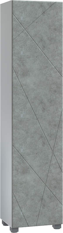 Шкаф пенал для ванной Vigo Geometry 45 бетон