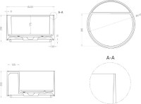 Накладная раковина Salini Armonia 130422TM белый