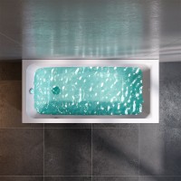 Акриловая ванна AM.PM Tender Square 150x70 см, пристенная, белая, с каркасом