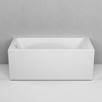 Акриловая ванна AM.PM Tender Square 150x70 см, пристенная, белая, с каркасом
