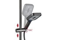 Душевая стойка AQUATEK Поларис AQ3040BGM оружейная сталь