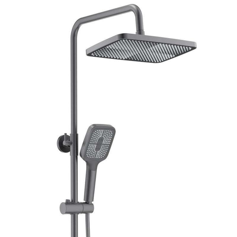 Душевая стойка AQUATEK Поларис AQ3040BGM оружейная сталь