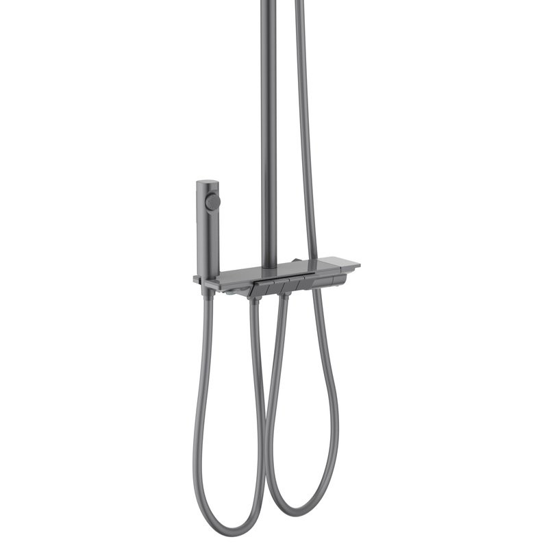 Душевая стойка AQUATEK Поларис AQ3040BGM оружейная сталь