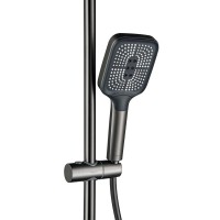 Душевая стойка AQUATEK Поларис AQ3040BGM оружейная сталь