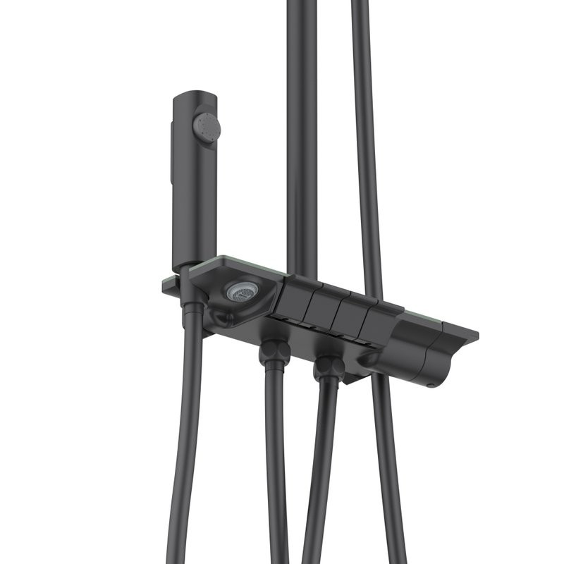 Душевая стойка AQUATEK Поларис AQ3040BGM оружейная сталь