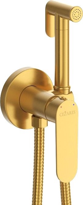 Гигиенический душ Cezares Stylus STYLUS-DIF-BORO С ВНУТРЕННЕЙ ЧАСТЬЮ, брашированное золото