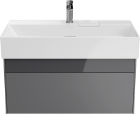 Тумба с раковиной KERAMA MARAZZI Logica 90 подвесная, стальная серая