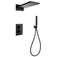 Душевой комплект Abber Weiss Insel AF8052B С ВНУТРЕННЕЙ ЧАСТЬЮ, матовый черный