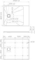 Поддон для душа RGW TSS W 100x80 Поддон для душа RGW TSS W 100x80