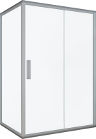 Душевой уголок Kubele DE019 R-CLN-CH 120х80 см, профиль хром