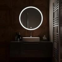 Зеркало круглое Mixline Перла Нео 77 с RGB подсветкой