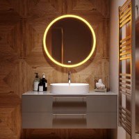 Зеркало круглое Mixline Перла Нео 77 с RGB подсветкой