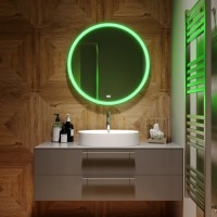 Зеркало круглое Mixline Перла Нео 77 с RGB подсветкой