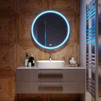 Зеркало круглое Mixline Перла Нео 77 с RGB подсветкой