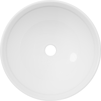 Накладная раковина STWORKI Карлстад S35410WH 42 глянцевая белая, круглая