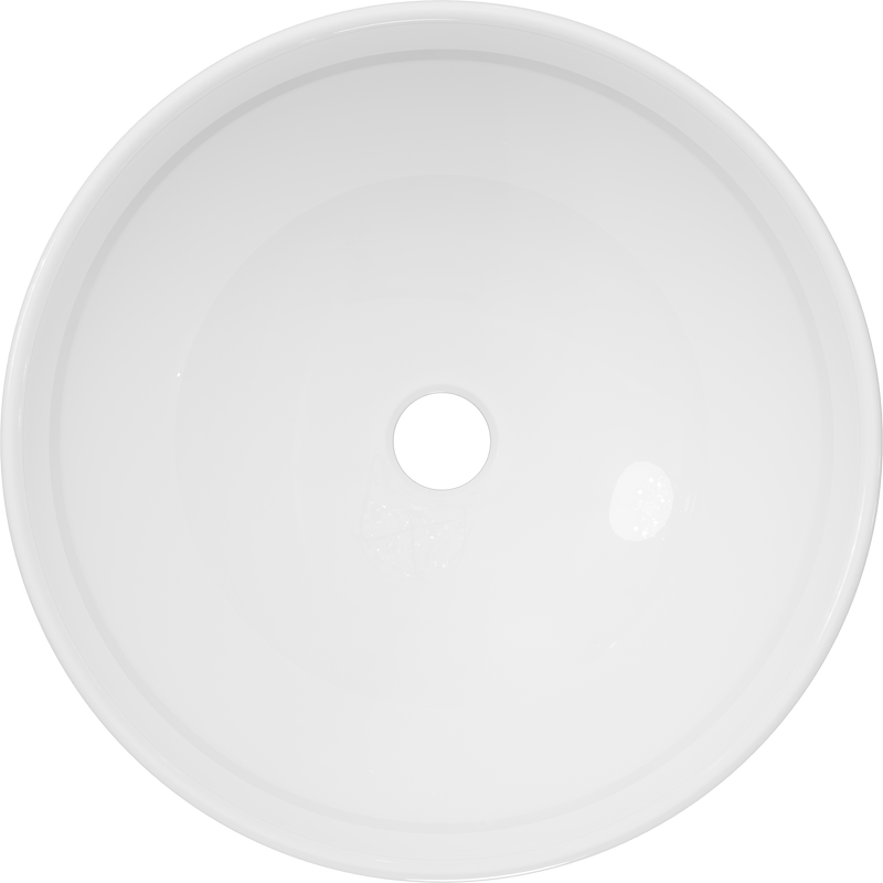 Накладная раковина STWORKI Карлстад S35410WH 42 глянцевая белая, круглая