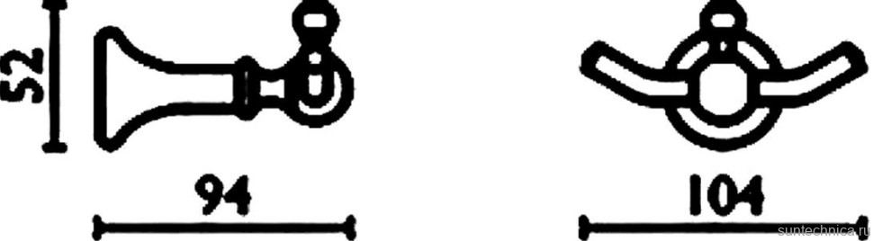 Крючок Bagno & Associati Regency RE24551