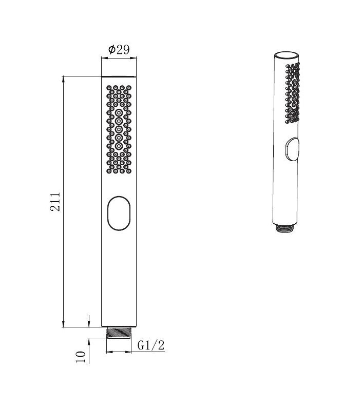 Душевая лейка Allen Brau Priority 5.31A20-GB 3 режима, брашированное золото