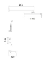Душевая система встраиваемая Shevanik S4335, хром