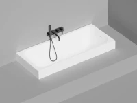 Ванна из искусственного камня Salini Orlanda Kit S-Stone 160x70 см, встраиваемая, матовая белая, на ножках, со сливом-переливом, с донным клапаном