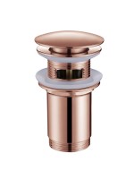 Донный клапан для раковины Abber AF0010RG с переливом, розовое золото