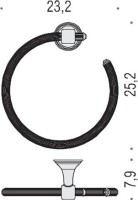 Полотенцедержатель Colombo Design Hermitage В3331.HPS золото