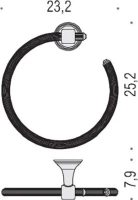 Полотенцедержатель Colombo Design Hermitage В3331.HPS золото