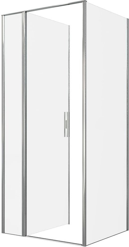 Душевой уголок Allen Brau Priority 90x90, профиль хром, стекло прозрачное