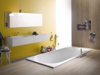 Стальная ванна Bette Comodo 180x80 см, встраиваемая, белая, на ножках, с самоочищающимся покрытием, с шумоизоляцией